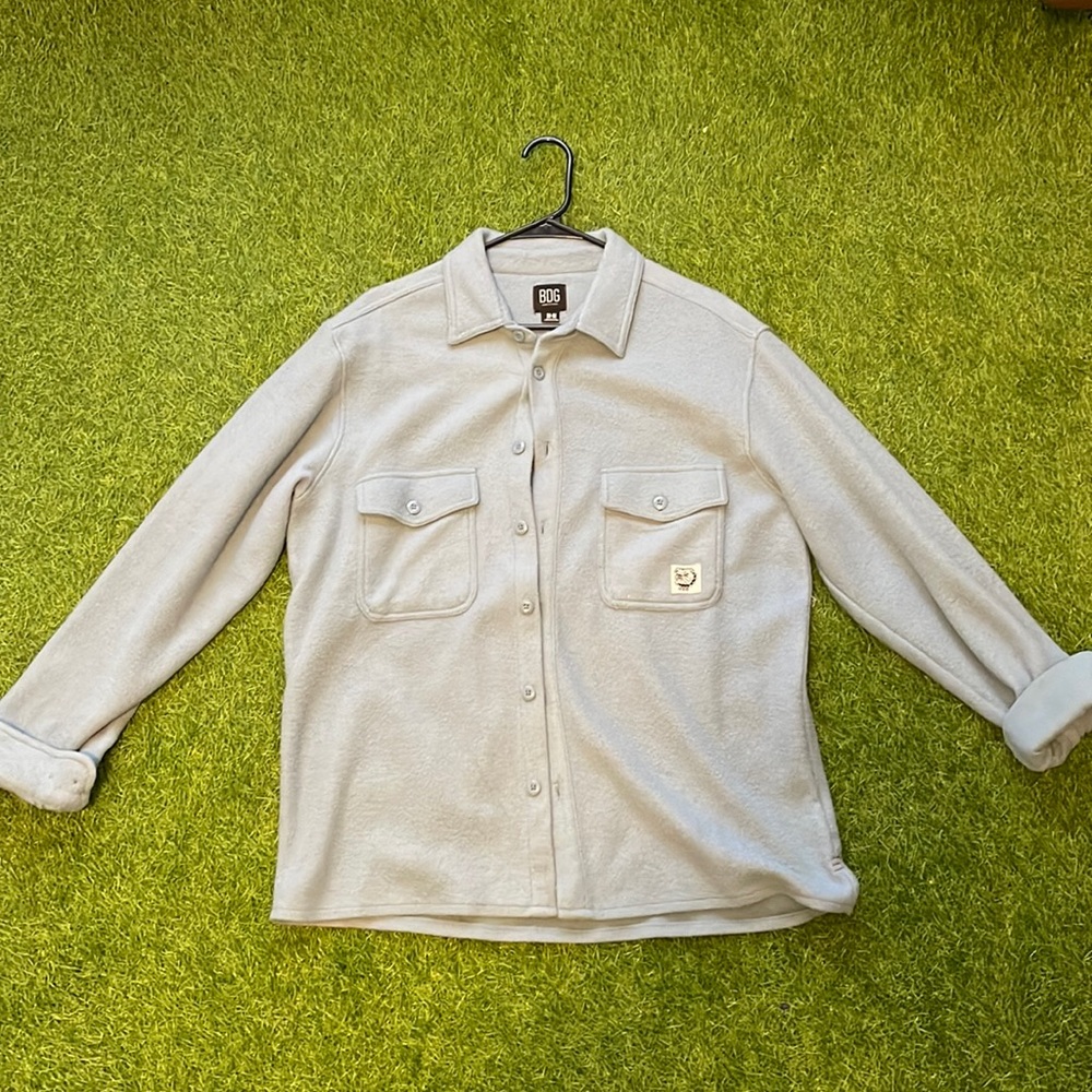 Mens BDG Soft Baby blue Overshirt